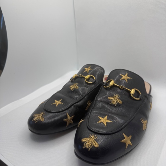 GUCCI PRINCETOWN HORSEBIT LOAFER MULES 36 ½ - Picture 4 of 9